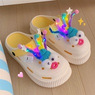 Personaliti Lucu Baru Panas Aksesori Kasut Badut Bercahaya Hiasan Kasut Lubang DIY yang Menyenangkan