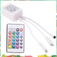 Led Strip Lights Controller,Controller RGB Led Strip Light Controller + Infrared Remote Control 24 K