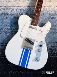 《海貓貓限定》Fender Made in Japan Traditional 60s Telecaster Olympic White with Blue Competition Stripe