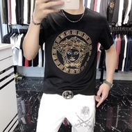 High-End Custom Men T T-shirt Short Sleeve Men's round Neck Slim Fit Fashion Trendy plus Size T-shir