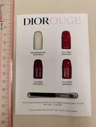 Dior diorouge rouge dior 000 diornatural velvet balm 525 cherie satin balm 720 icone matte balm 772 