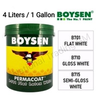 △Boysen Permacoat Latex Gallon 4L Acrylic 16 Liters Semi Gloss Flat Latex Gloss Latex 701 715 710