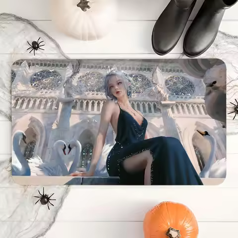 1pc Popular Illustration Series WLOP'S Floor Mat Anti-Slip Kitchen Bedroom Handmade Tufted Rug Carpe