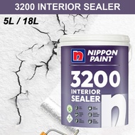 5L 18L NIPPON PAINT 3200 INTERIOR WALL SEALER WATER BASED