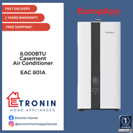 EuropAce Casement Air Conditioner 8,000BTU EAC 801A