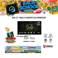 [ผ่อน 0% 6 ด.]MSI 27" MAG 274QRFW E20 MONITOR (IPS WQHD 200Hz)/ประกัน 3 Years