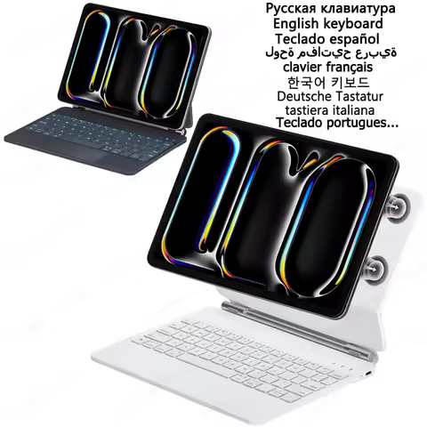 Magic Trackpad Keyboard for iPad Pro 11 2024 Case Backlit Keyboard for Funda iPad Pro 11 2024 Keyboa