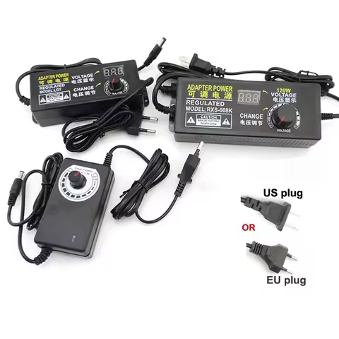 Adjustable Power Supply 3V 5V 6V 8v 9V 12V 15V 18V 24V 1A 2A 5A 10A 220v To 12V 24V 12 24 V volt AC 