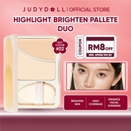 JUDYDOLL Brighten Dual-Colour Highlighter Palette Matte Powder Cream