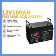 Power Solar Battery 12V100AH Deep Cycle Sealed Lead Acid Battery