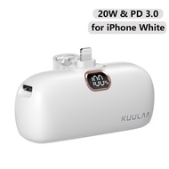 【50% OFF Voucher】Kuulaa Powerbank พาวเวอร์แบงค์ ขนาดเล็ก แบบพกพา 5000mah Power Bank สําหรับSamsung Huawei Xiaomi iPhone 14 13 12 pro max แบตสำรองไร้สายแบบ Fast Charge iPhone 8 7 6 5 ของแท100%