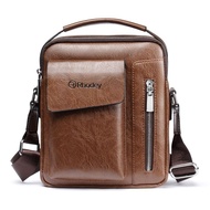 Tas Selempang Pria Messenger Bag PU Leather - 8602 - Brown