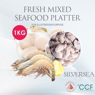 Silversea - Special Fresh Mixed Seafood Platters (1 KG Scallop, 1KG Raw Prawn 51/60, 1 KG Oyster)
