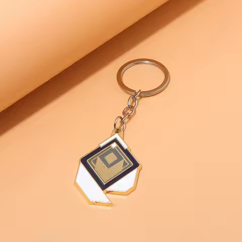 Game VALORANT Empower Keychain Game Peripheral Ranked Rank Badges KeyRing For Women Men Fans Backpac