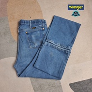 [W15] กางเกงยีนส์Wrangler®เอววัดจริง35" ยาวเต็ม46" ผ้าไม่ยืด แบรนด์แท้ 💯 % แรงเลอร์MWZ™กางเกงยีนส์ เสื้อผ้าผู้ชาย