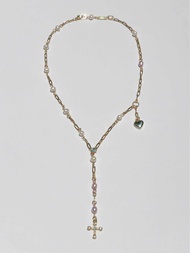 Valleydarley - สร้อยคอ Queen of my Heart 14k Gold plated chain Necklace