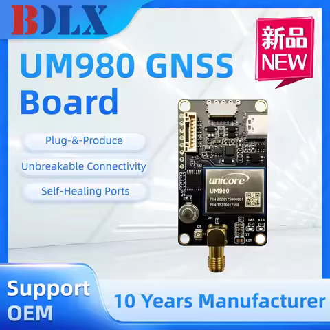 UM980 Multi-Frequency RTK GNSS High Accuracy GPS/BDS/GLONASS/Galileo for Base and Rover Station UAV/