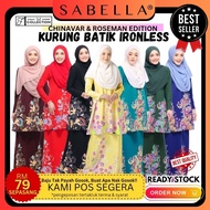 Sabella Batik Kurung Ironless by Sabella (Edisi Chinavar &amp; Roseman)/ Batik Kurung Moden