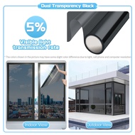 Kaca film anti UV 0.9/1.2m x10m VLT riben 50 35 5 1 Stiker kaca Film tingkap rumah hitam tolak panas