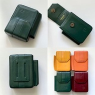 🇮🇹 中古意大利牛皮真皮四色打火機煙盒 80s 90s Vintage Italian Real Cow Leather Lighter Cigarettes Case in 4 Colours It
