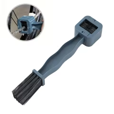Pro Bike Chain Cleaning Brush - 3-Sided Bicycle Gear Scrubber Tool for MTB, Road & Hybrid - Efficien