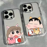 Couple Shin-Chan Nini Suitable for POCO F7U F7Pro X7Pro X6 X4Pro X4GT F6Pro Phone Case Electroplatin
