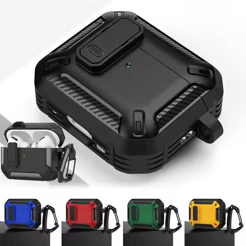 Switch Headphone Case For Apple AirPods Pro 2 1 With Carabiner Shockproof Earphones Protective Cover