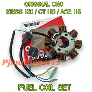 MODENAS KRISS120 CT110 ACE115 CT115 CT 110 115 (ORIGINAL OKO) FUEL COIL SET STARTER LIGHT KOIL API M