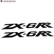 KODASKIN Motorcycle Carbon Black 2D Stickers Emblems Logos for  ZX-6RR ZX6RR zx 6rr