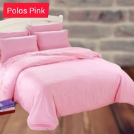 Sprei Katun Premium Murah dan Berkualitas Pink Polos Tinggi 20 cm 25 cm dan 30 cm Ukuran 180x200 160x200 140x200 120x200 100x200 90x200
