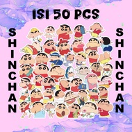 CUTE CRAYON SHINCHAN STICKER PACKAGE CONTAINS 50 PCS - PREMIUM DIE CUT VINYL STICKER AESTHETIC - CUT