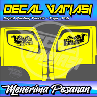 STIKER ONE WAY-ONE WAY KACA KIRI KANAN TRUK CANTER-STIKER BERMOTIF TANGAN OLENG-STIKER BISA REQUES/C