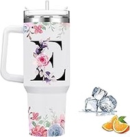 Personalised Thermal Mug, Coffee to Go Travel Mug with Straw, 1.2 L Stainless Steel Drinking Bottle 