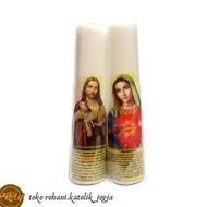 LILIN CATHOLIC PRAYER CANDLE 20 CM PICTURED PRAYER CANDLE/