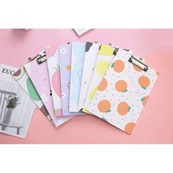 A4 Road Board, Test Board/Clipboard Cow And Fruit Motif AT0020