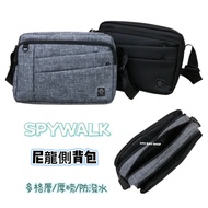 SPYWALK Multi-Layer Nylon Side Backpack Zipper Boys Crossbody Bag Men's Boys' Beg Lelaki Beg Sandang