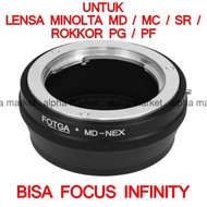 FOTGA FUSNID Lens Adapter Minolta MC Lens Md to sony E-Mount Nex A7 A7ii A7iii A5100 A6000 A6300 A64
