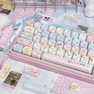 Sanrio Cartoon Keycaps MOA Profile 128 Keys PBT Five Sided Dye Sublimation MX Switch Aula F75 Ajazz 