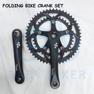 52-39 Teeth Alloy Crank Set Suitable For Folding Bike/ Folding Bike Crankset (52-39T Gearing)