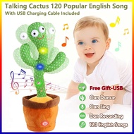 120 Songs Cactus Toy Talking Cactus Dancing Cactus Talking Recording Childhood Education Plush Educa