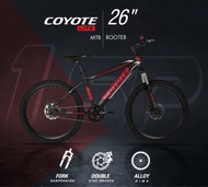 COYOTEจักรยานเสือภูเขา จักรยานเด็กโต COYOTE LITE ROOTER โช๊คหน้า ดิสเบรคหน้า-หลัง วงล้อ 26 นิ้ว