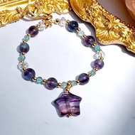 【訂製款 06】螢石 | 同人水晶 DIY設計手鏈