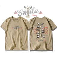 100% Cotton Monitoring Backbone Short Sleeve Top Fashion T Street Creative