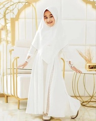 Aninda Couple Mom & Kids / Gamis Couple Keluarga Terbaru 2024/ Gaun Pesta Kondangan Couple Anak-Ibu