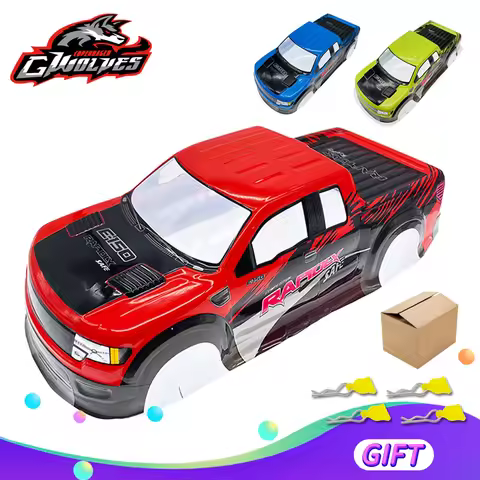 1/10 RC shell F150 RAPTOR PVC RC body shell Blue/Green 190MM for 1/10 RC Trucks Monster Truck