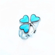 Three-leaf flower shape beautiful mood ring, the best mood ring