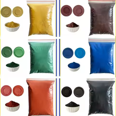 50g Colorful Iron Oxide Pigment Powder Artistic Ancient Architecture Colori Coating Cement Colorant 