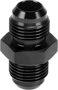 Male Flare Reducer Hose Fitting Adapter AN8-AN8 Fuel Line Connector Aluminium Black