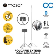 Mazer Foldafie Extend Selfie Sticks 1.5m Tripod with Bluetooth Remote Control