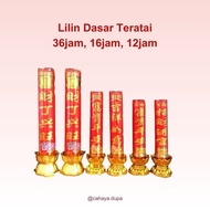 LILIN Lotus Base Candles 1 pair 12 hours 16 hour/ 36 hour/